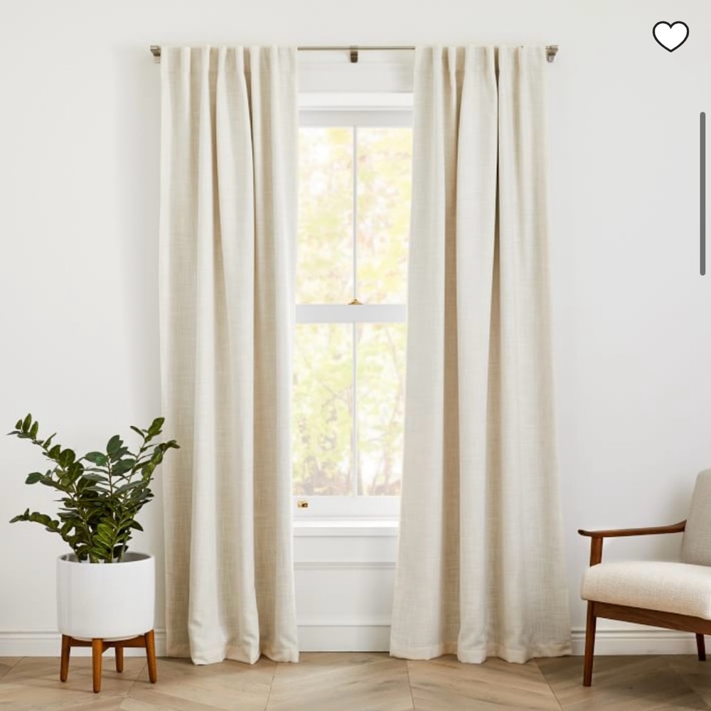 WEST ELM NWOT Set of 2 Curtains